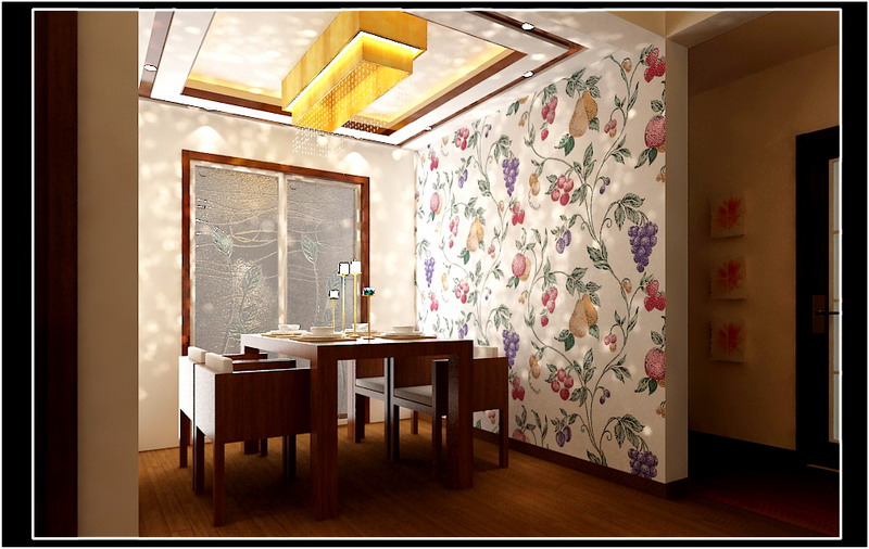 中式风格 二居 白领 小资 80后 餐厅图片来自实创装饰苗苗在10万打造清河湾小区-80平的分享