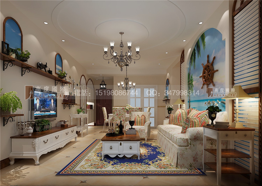 卓锦城 客厅图片来自bfsdbfd在卓锦城——地中海风格的分享