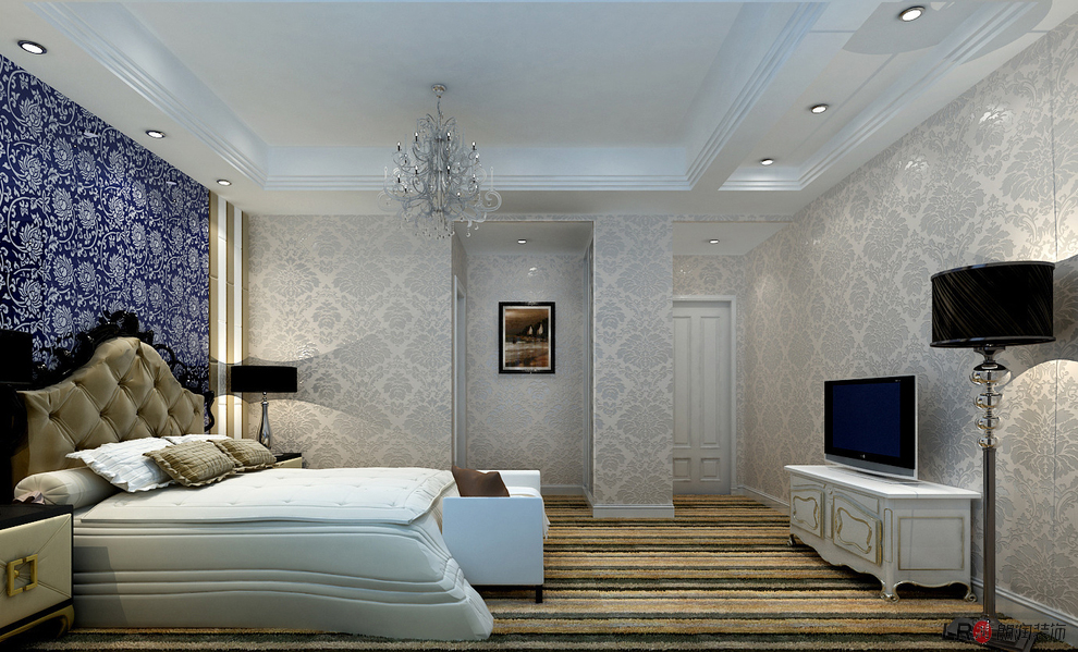 新古典 欧式 三居 小资 白领 80后 卧室图片来自朗润装饰工程有限公司在保利花园6号楼c1户型-新古典设计的分享