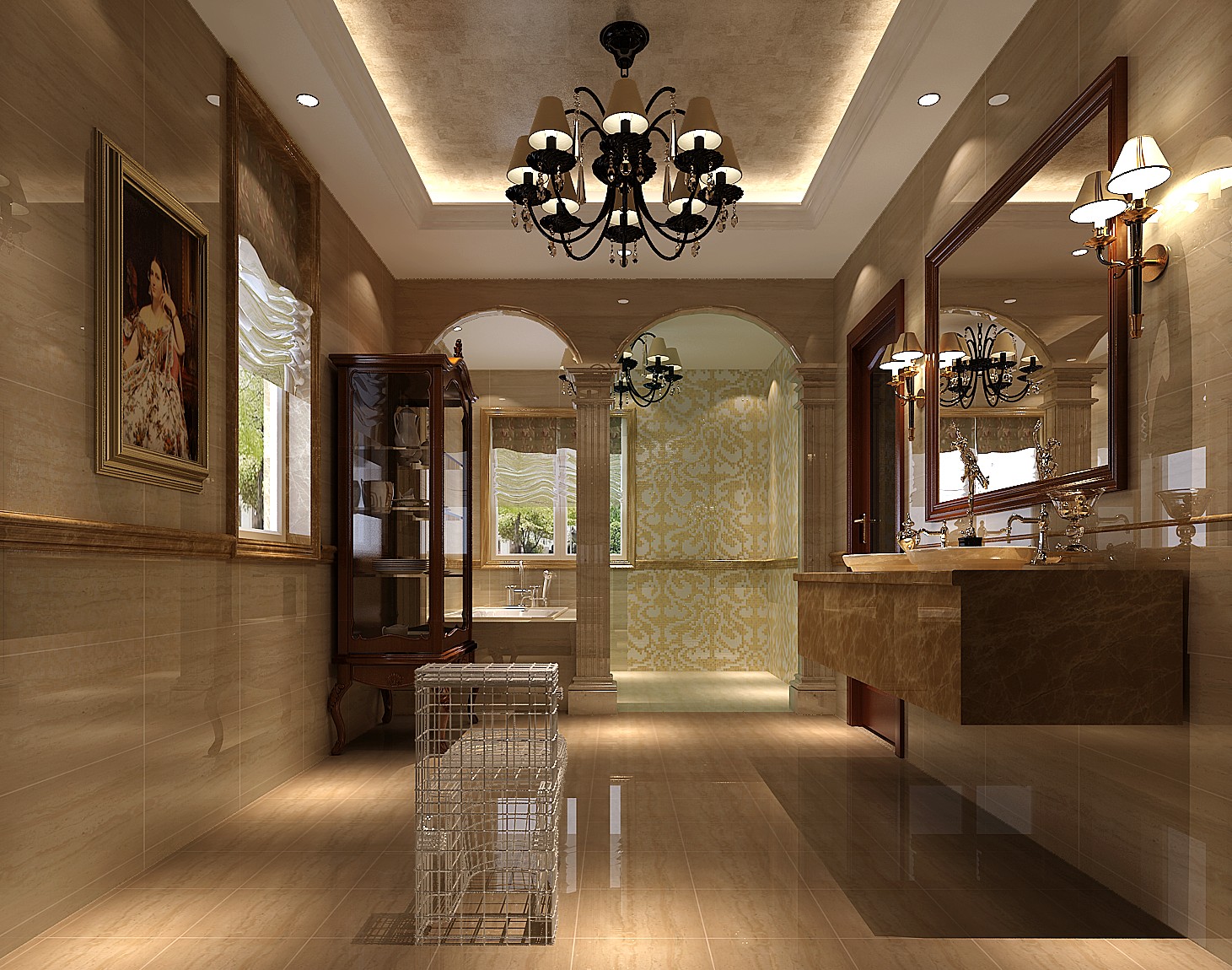 欧式 别墅 卫生间图片来自高度国际装饰设计集团凌军在保利垄上450平米欧式风格的分享