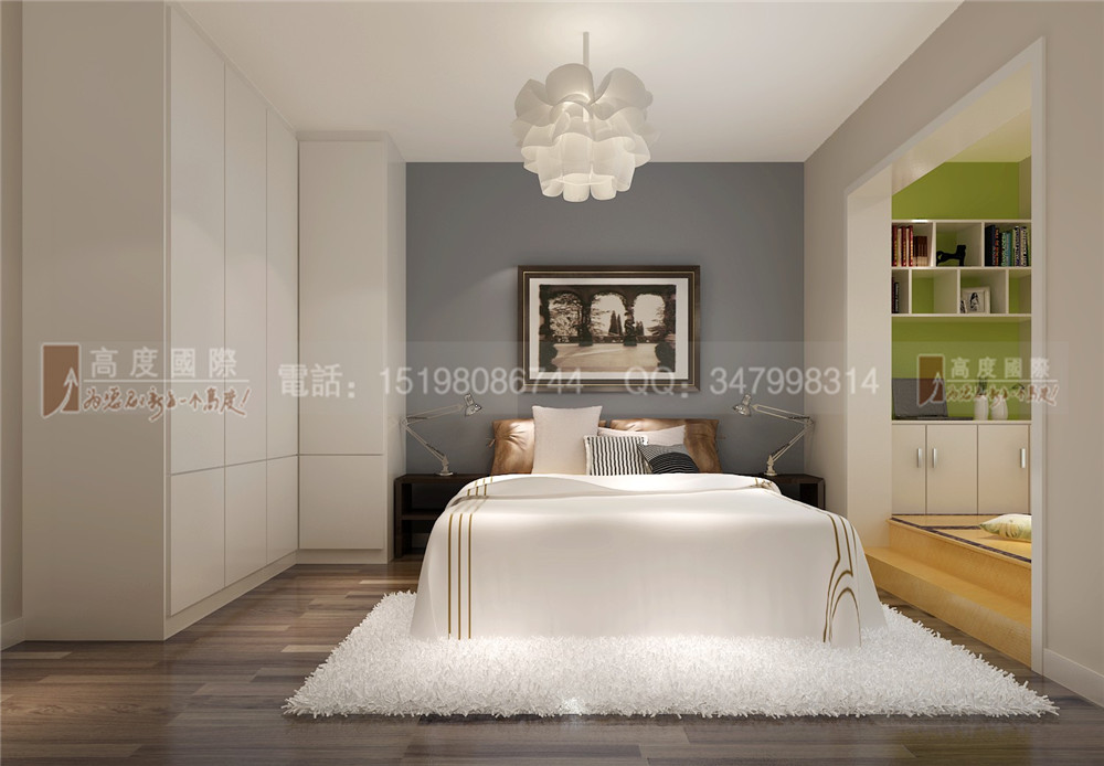 中海城南华 现代风格 卧室图片来自bfsdbfd在中海城南华府——现代风格的分享