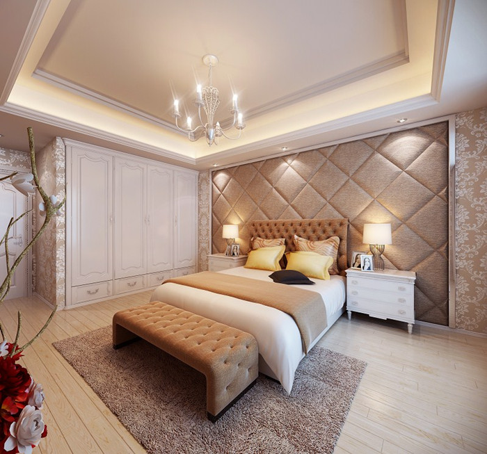 卧室图片来自今朝装饰李海丹在固安孔雀城 简欧的分享