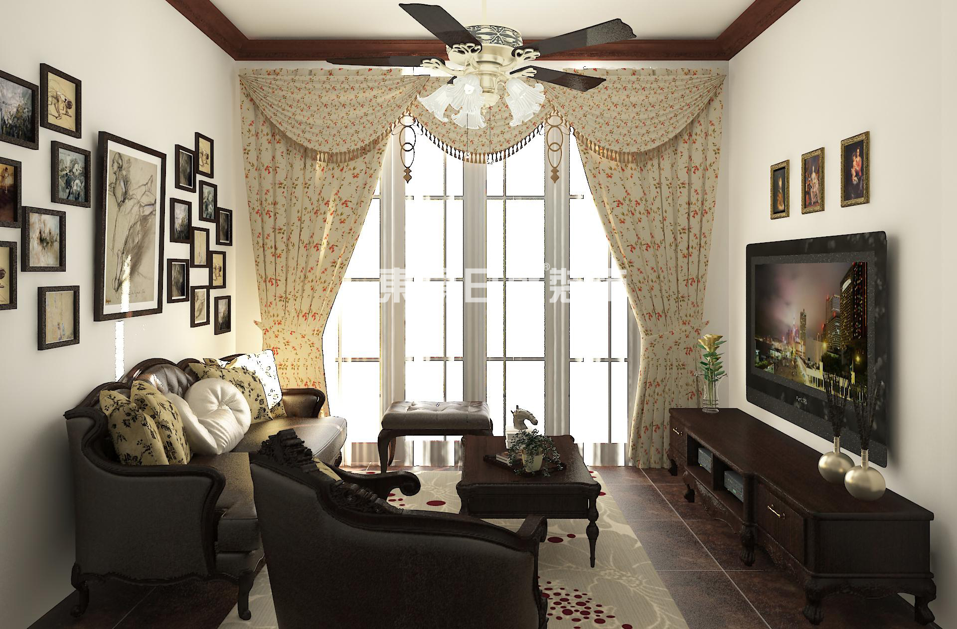 混搭 三居 客厅图片来自南宁东易日盛装饰罗长胜在小户型美式的分享