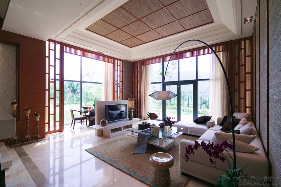 别墅 全案设计 客厅图片来自中标水平全案设计在一种意境，一种心境·中国院子的分享