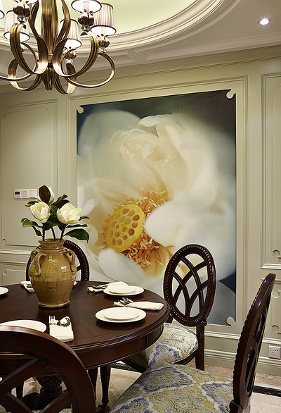 餐厅图片来自家装大管家在缔造完美 140平美式古典混搭家的分享