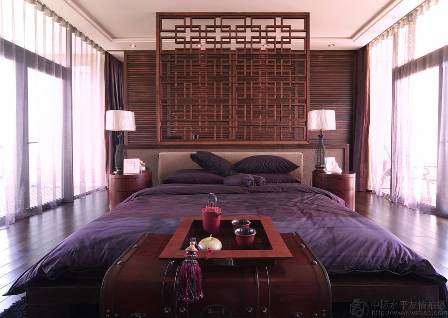 别墅 全案设计 卧室图片来自中标水平全案设计在一种意境，一种心境·中国院子的分享