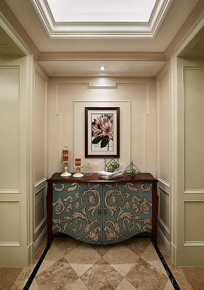 客厅图片来自家装大管家在缔造完美 140平美式古典混搭家的分享