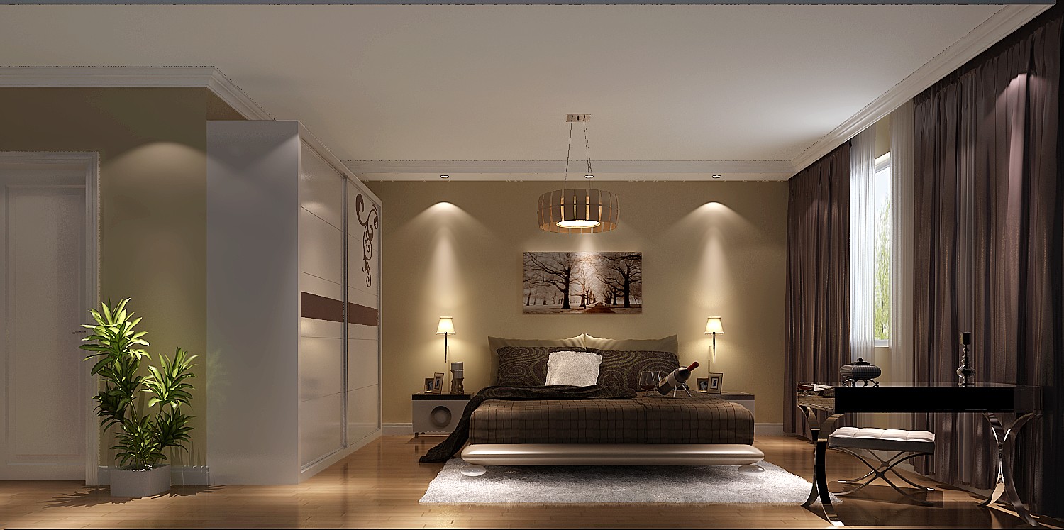 简约 三居 卧室图片来自高度国际装饰设计集团凌军在长滩壹号140平米简约风格的分享