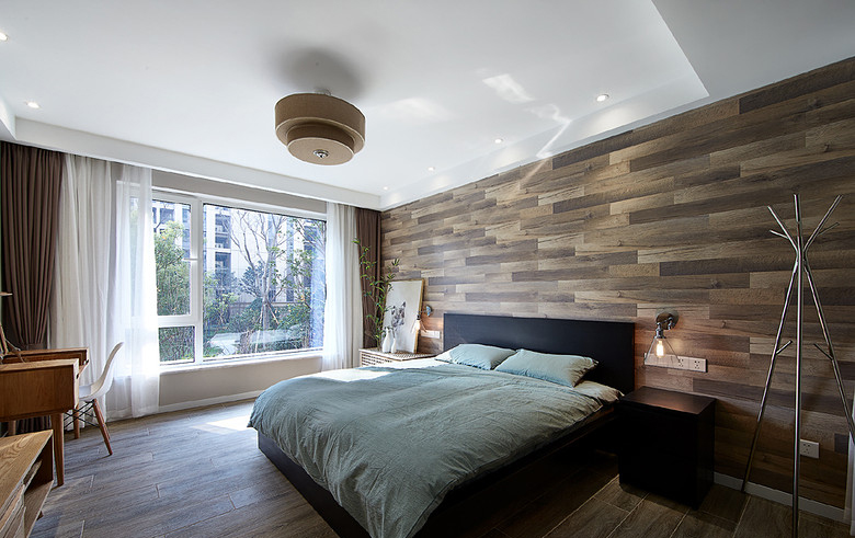 卧室图片来自家装大管家在时尚典雅 134平现代北欧混搭3居的分享