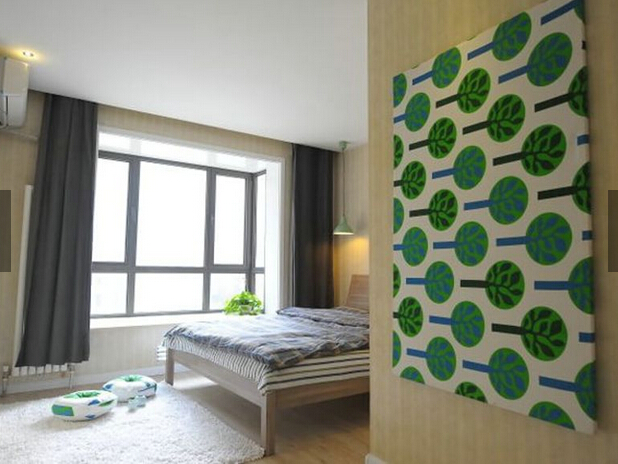 简约 田园 小资 三居 卧室图片来自四川岚庭装饰工程有限公司在124平现代田园风的分享