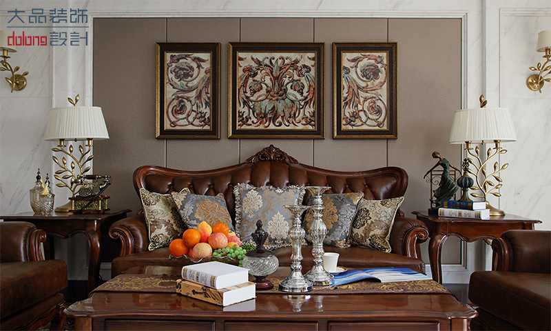 欧式 美式 客厅图片来自DoLong董龙设计在枫丹白露 欧美风情的分享