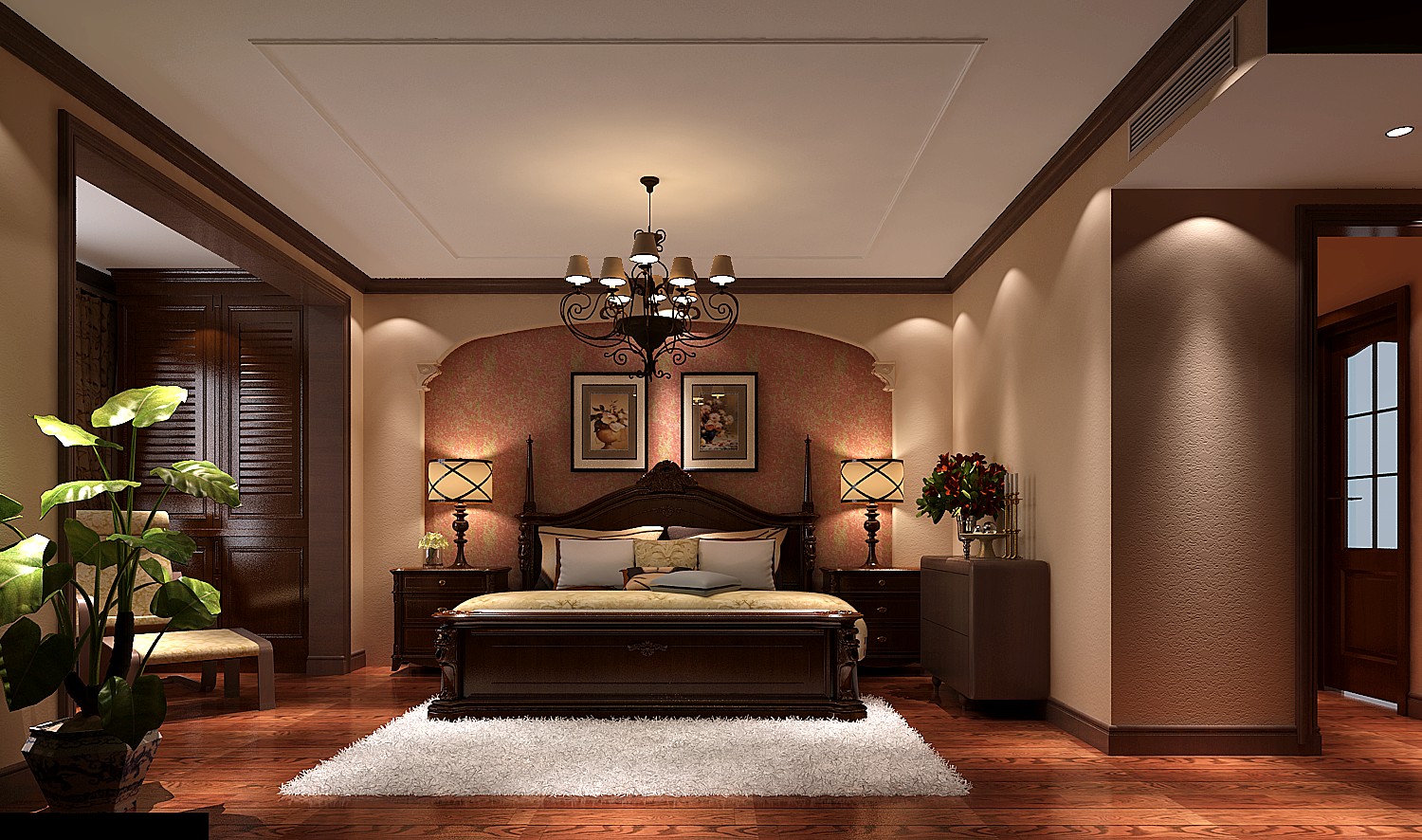 托斯卡纳 五居 卧室图片来自高度国际装饰设计集团凌军在金色漫香苑190平米托斯卡纳风格的分享