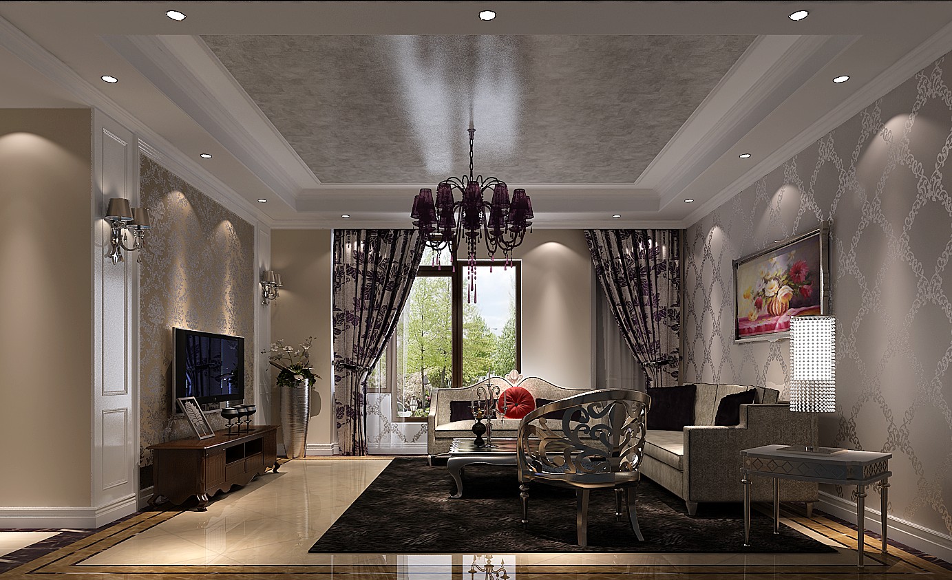 低调奢华 三居 客厅图片来自高度国际装饰设计集团凌军在鲁能七号院140平米低调奢华风格的分享