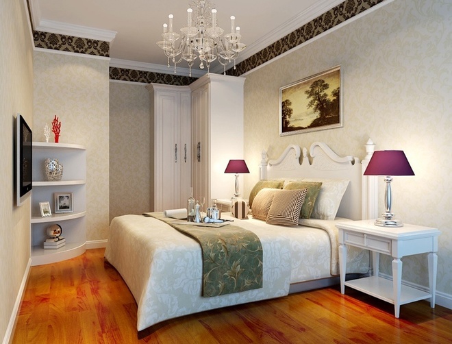欧式 白领 三居 卧室图片来自舞者vv在140平华贵典雅欧式风的分享