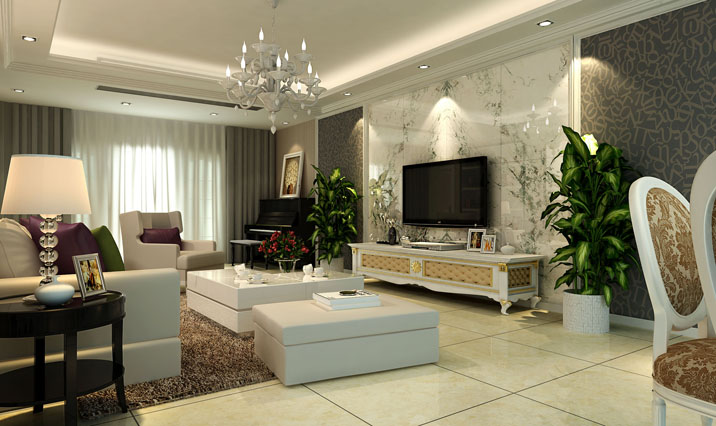 白领 精英 四居 客厅图片来自武汉实创装饰在26万打造商界精英时尚大宅的分享