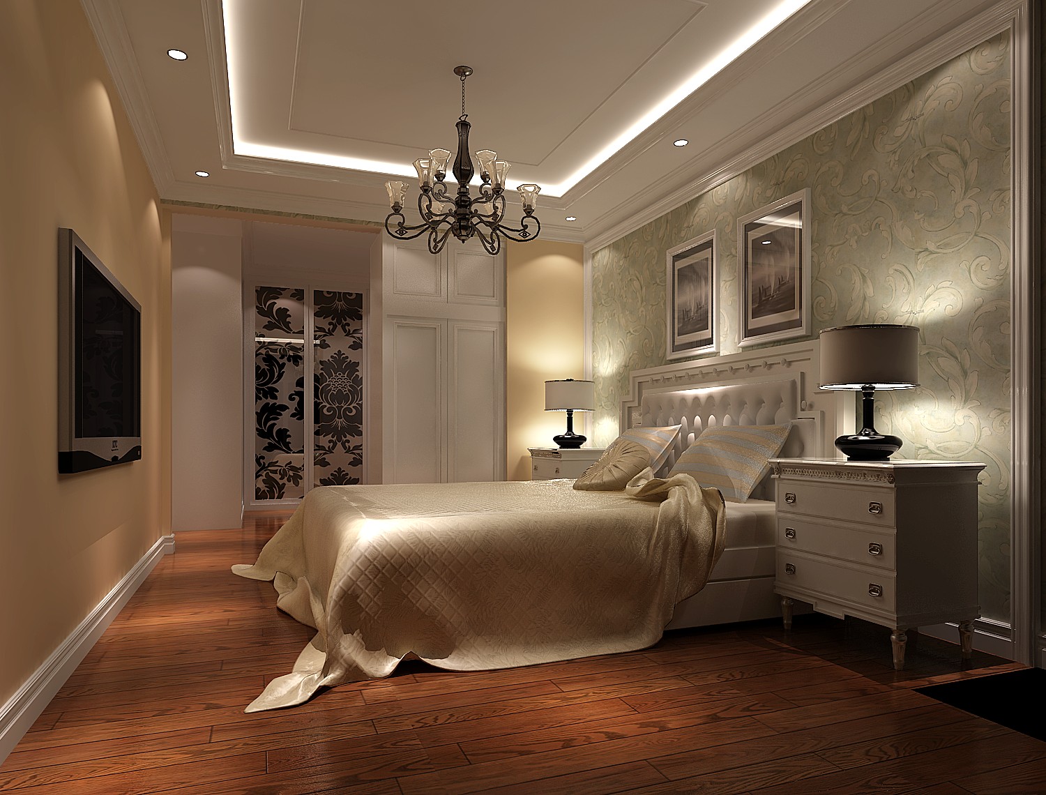 简约 三居 卧室图片来自高度国际装饰设计集团凌军在未来明珠家园125平米简约风格的分享