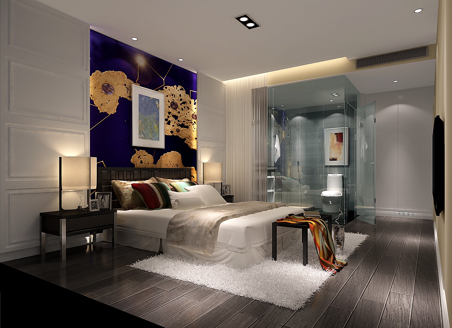 简约 三居 卧室图片来自高度国际装饰设计集团凌军在西山壹号院200平米简约风格的分享