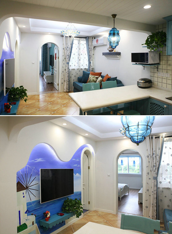 欧式 二居 地中海 旧房改造 客厅图片来自今朝装饰-陈仙僧在60老房改造地中海的分享