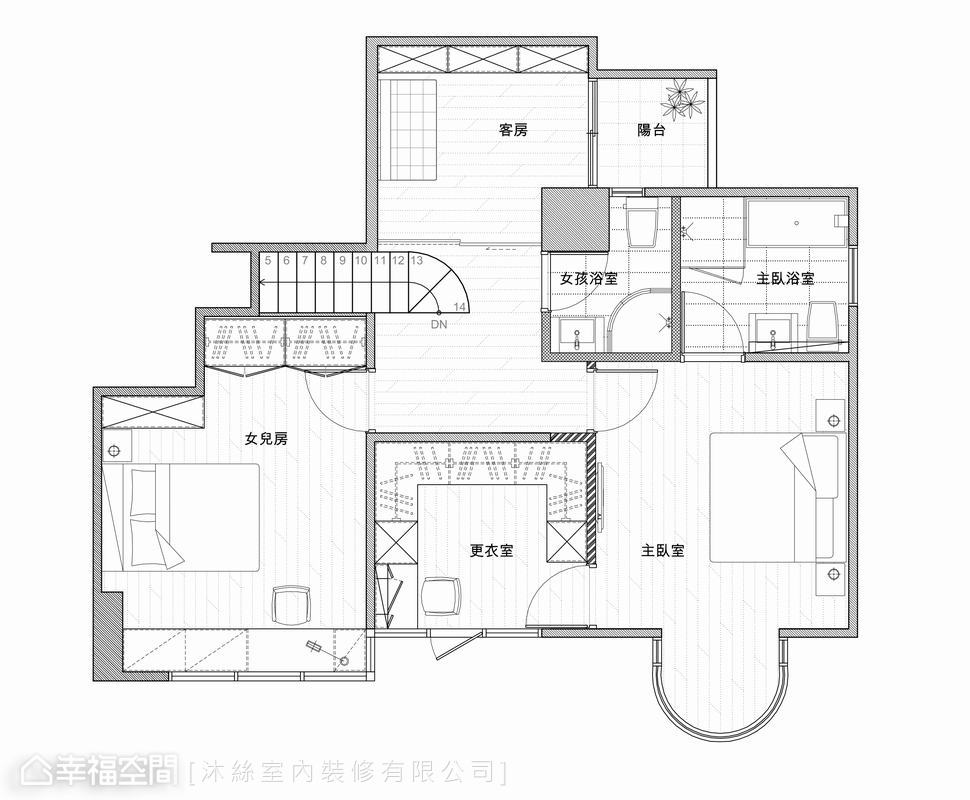 户型图图片来自幸福空间在以现代简约 重启老屋的崭新生活的分享