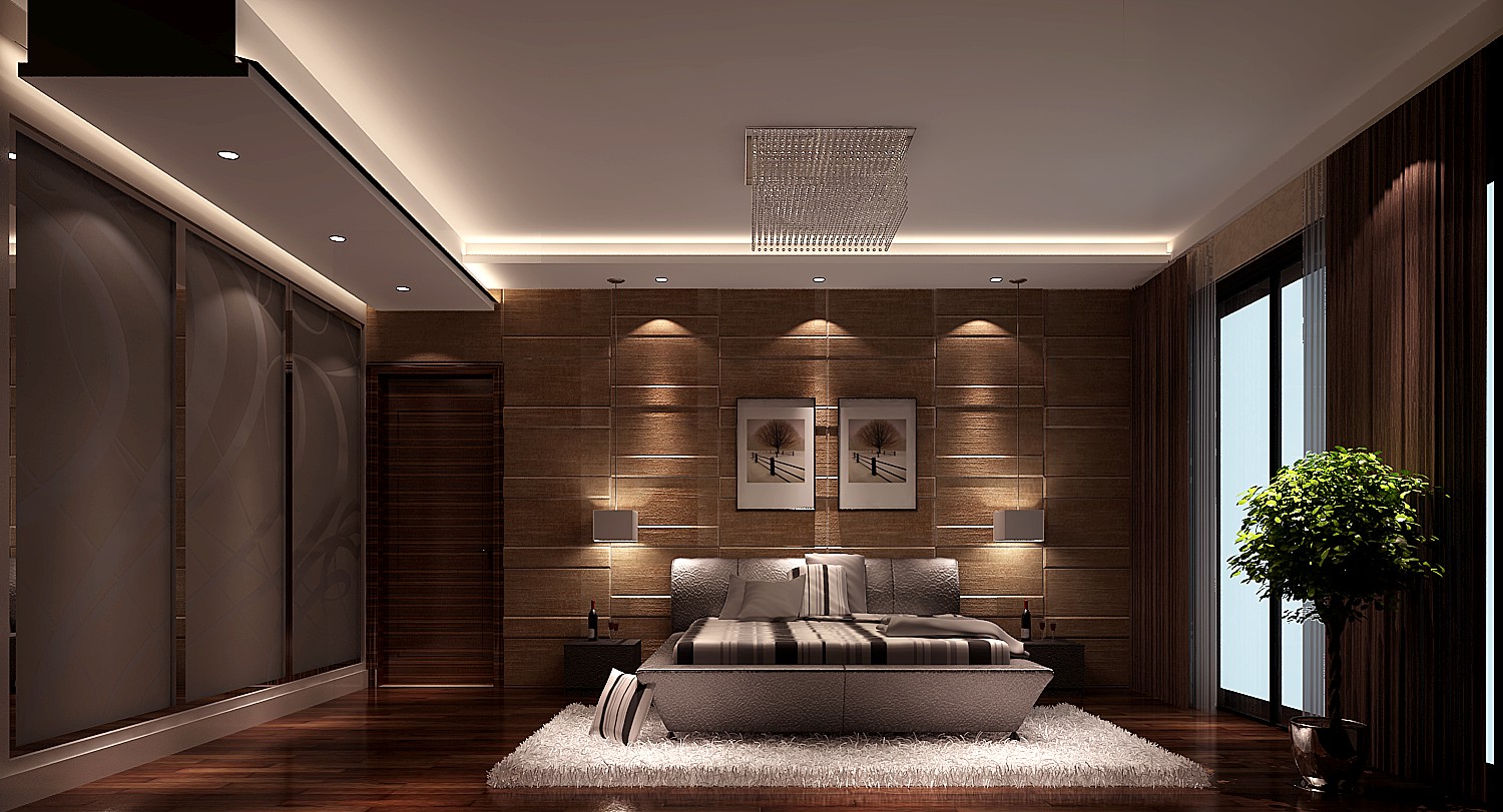 现代 四居 卧室图片来自高度国际装饰设计集团凌军在御翠尚府208平米现代风格的分享