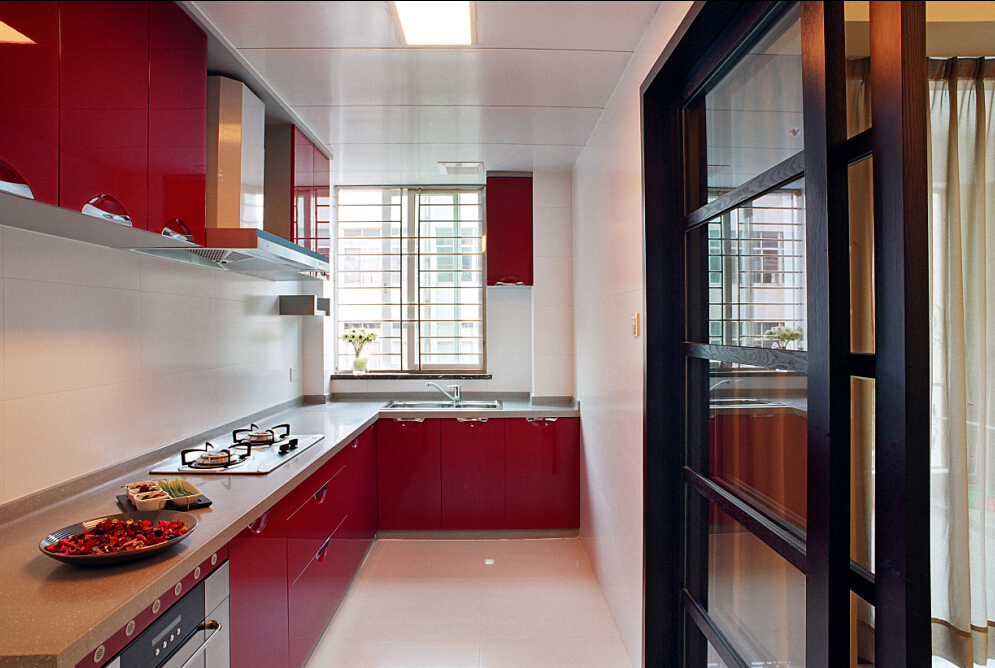 厨房图片来自今朝装饰老房专线在四居室大气现代风格的分享