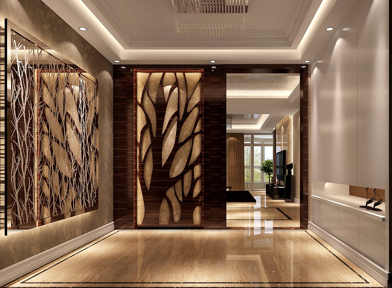 现代 四居 玄关图片来自高度国际装饰设计集团凌军在御翠尚府208平米现代风格的分享