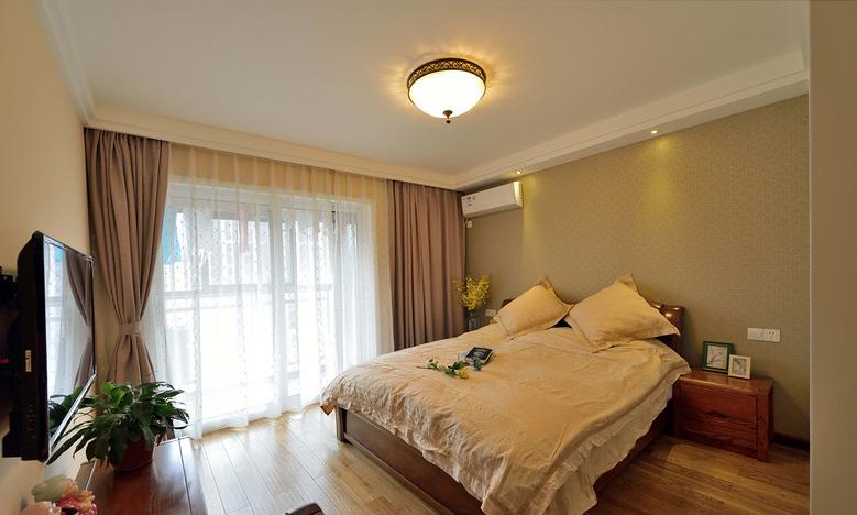 卧室图片来自佰辰生活装饰在130方三室两厅美式风格的分享