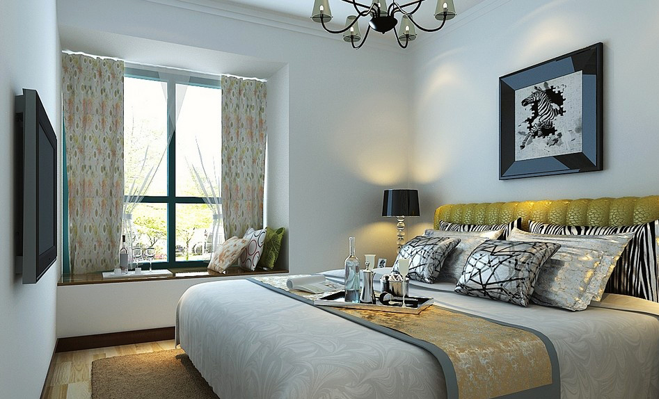 简约 三居 欧式 白领 收纳 80后 小资 卧室图片来自实创装饰百灵在简欧奢华，低调的华丽的分享