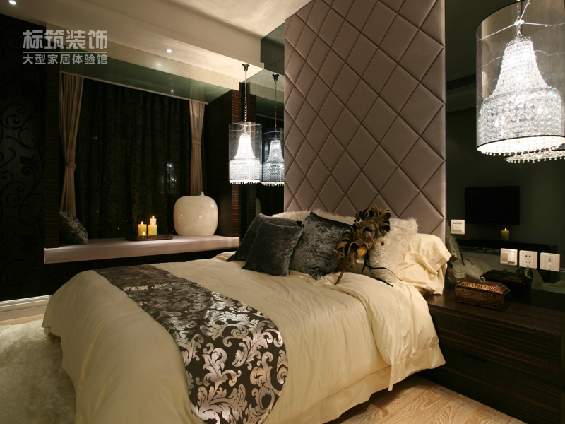 简约 欧式 小资 卧室图片来自四川岚庭装饰工程有限公司在蜀郡又一城简欧五居室的分享