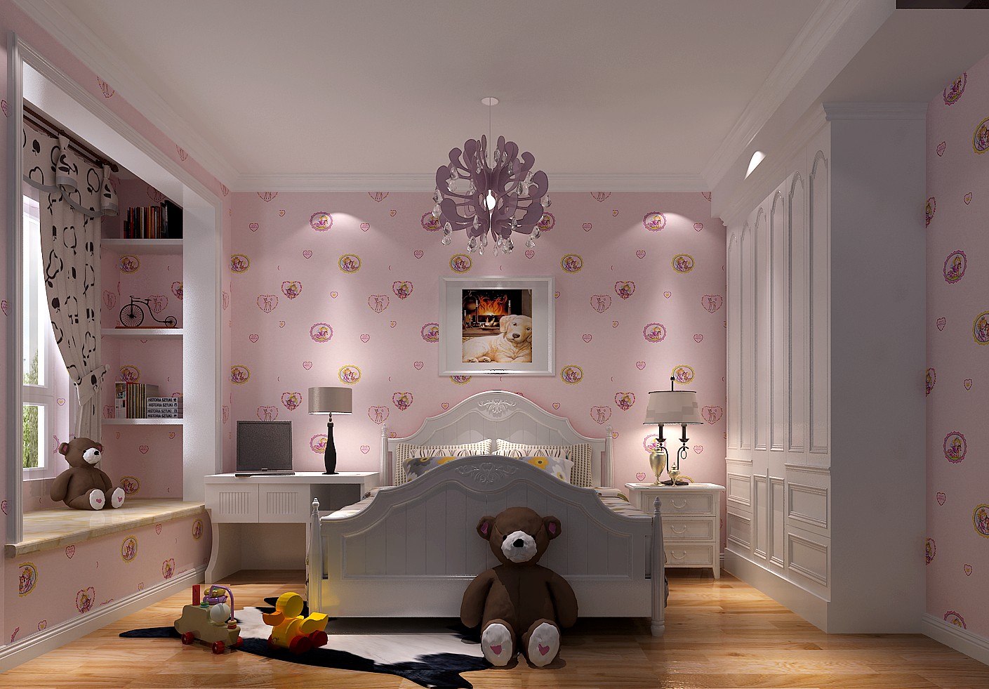 简约 欧式 三居 卧室图片来自高度国际装饰设计集团凌军在中铁花语城131平米简欧风格的分享