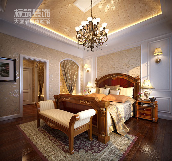 旧房改造 三居 欧式 卧室图片来自四川标筑装饰有限公司在华润二十四城-欧式风格-四居室的分享