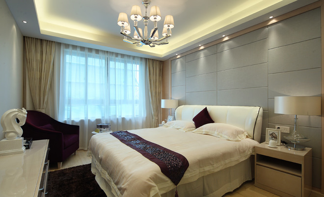 简约 三居 卧室图片来自四川岚庭装饰工程有限公司在100平三居的分享