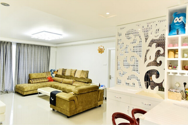 三居 简约 客厅图片来自四川岚庭装饰工程有限公司在109平三居的分享