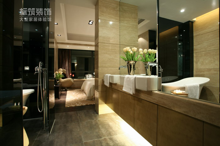 卫生间图片来自四川岚庭装饰工程有限公司在新界-后现代风格-四居室的分享