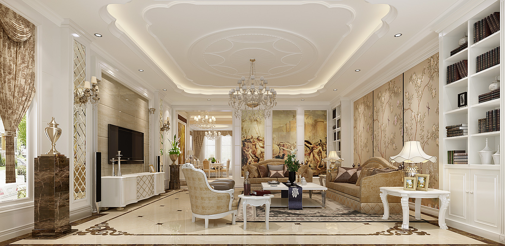 欧式 白领 80后 客厅图片来自天津馨雅装饰在奢华简欧风的分享