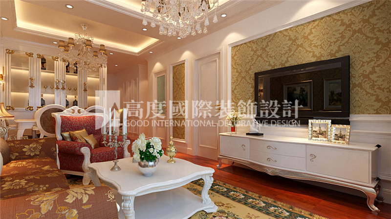 客厅图片来自周楠在长阳国际城90平新古典风格的分享
