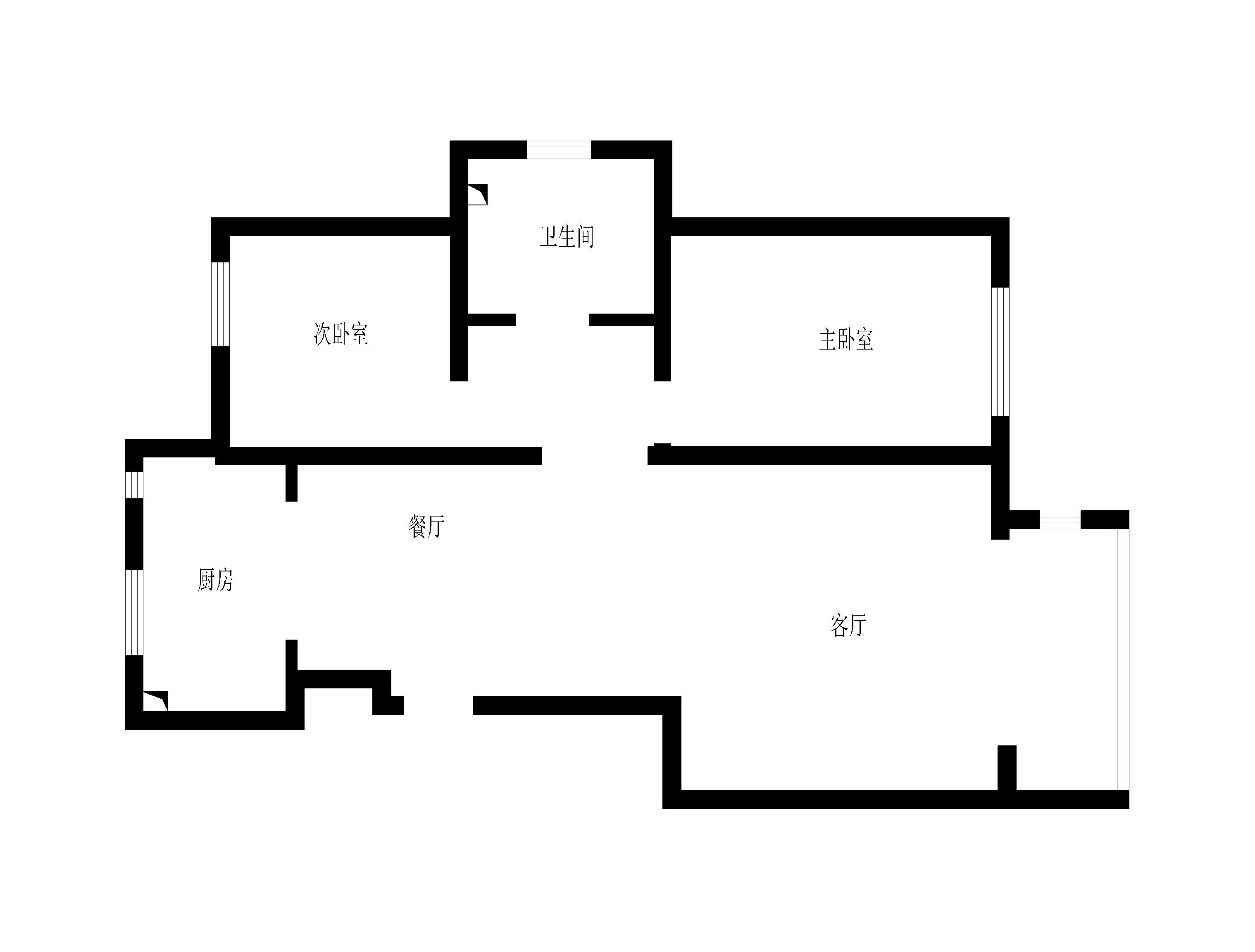 中式风格 三居 客厅装修 整体家装 户型图图片来自装饰装修-18818806853在天健·上城新中式三居的分享