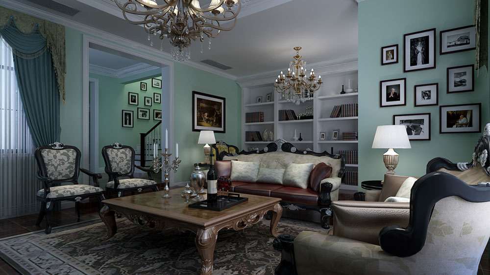 简约 欧式 别墅 客厅图片来自高度国际装饰设计集团凌军在君山高尔夫260平米简欧风格的分享