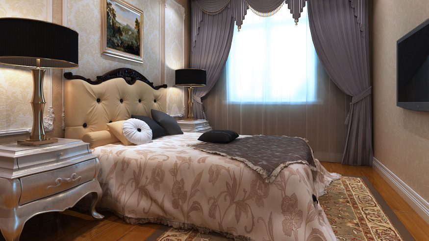 简约 欧式 三居 卧室图片来自高度国际装饰设计集团凌军在华业东方玫瑰157平米简欧风格的分享