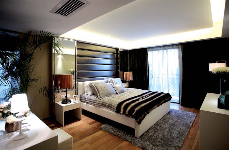 简约 二居 80后 慕尚家居 装修设计 卧室图片来自慕尚族在【名流公馆】91平 现代风格案例的分享