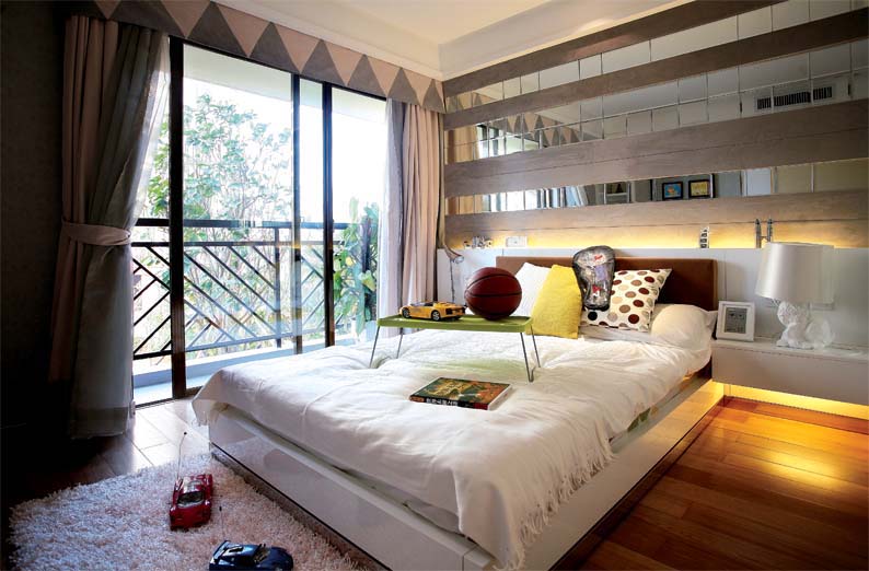 简约 二居 80后 慕尚家居 装修设计 卧室图片来自慕尚族在【名流公馆】91平 现代风格案例的分享