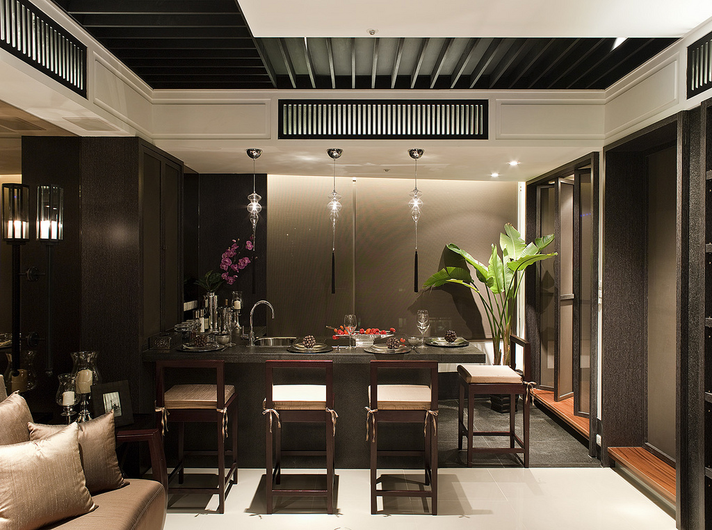 新中式 远洋天著 装修设计 三居 收纳 装修设计案 高端公寓装 餐厅图片来自北京高端公寓装修设计在新中式风格远洋天著装修设计案例的分享
