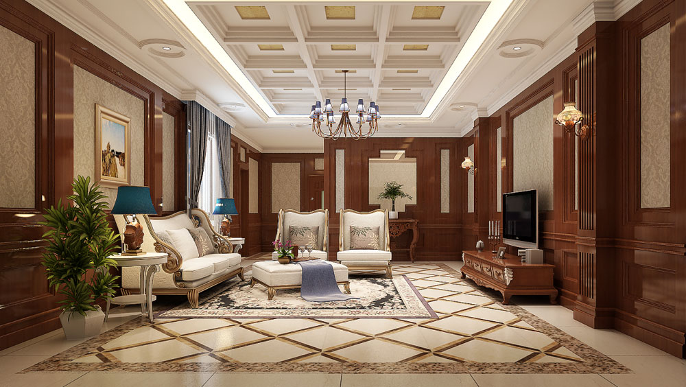 简约 欧式 别墅 客厅图片来自高度国际装饰设计集团凌军在天润福熙大道198平米简欧风格的分享