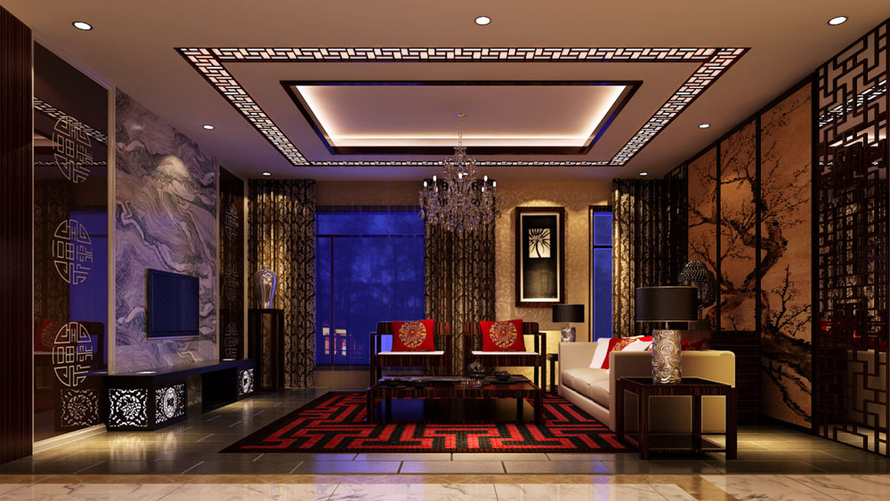 中式古典 三居 客厅图片来自高度国际装饰设计集团凌军在玺萌公馆160平米中式古典风格的分享