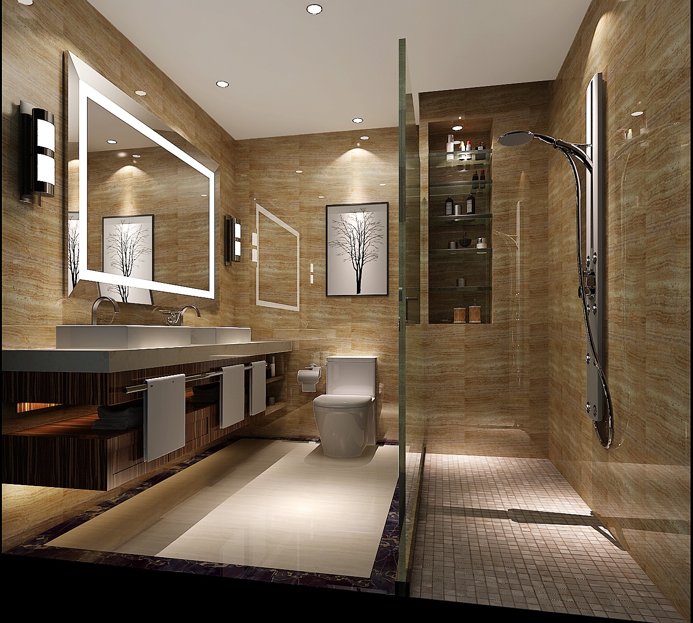 别墅 中式 卫生间图片来自高度国际装饰设计集团凌军在西山壹号院175平米中式风格的分享