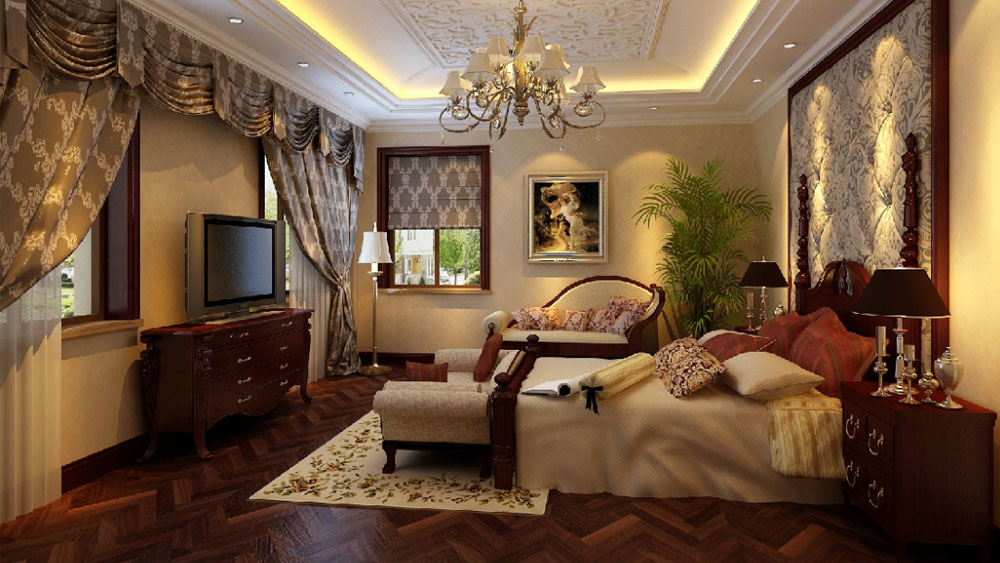 欧式 新古典 别墅 卧室图片来自高度国际装饰设计集团凌军在西山华府246平米欧式古典风格的分享