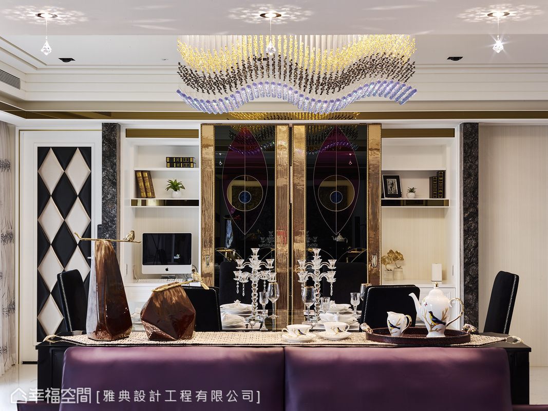 餐厅图片来自幸福空间在264平雍容紫气 辉煌时尚大宅的分享