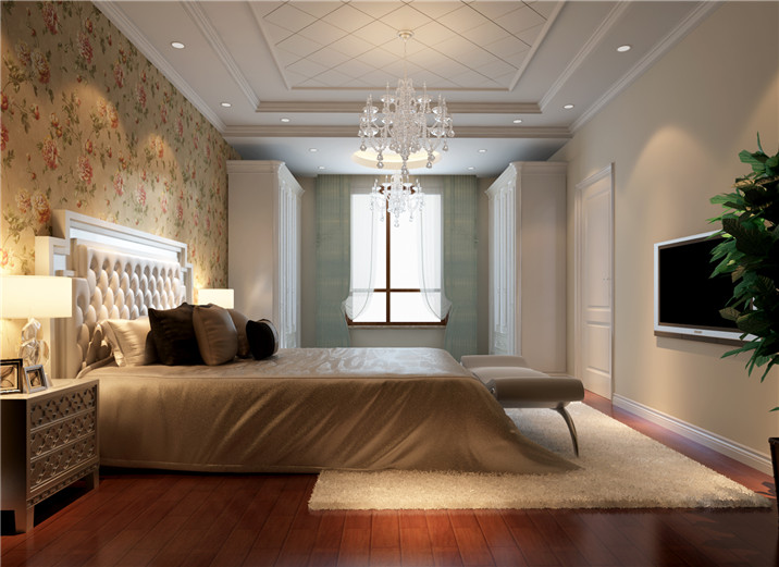 刘杨成 刘杨 杨成 卧室图片来自交换空间刘杨成室内设计师在210平深色古典欧式混搭复式家的分享