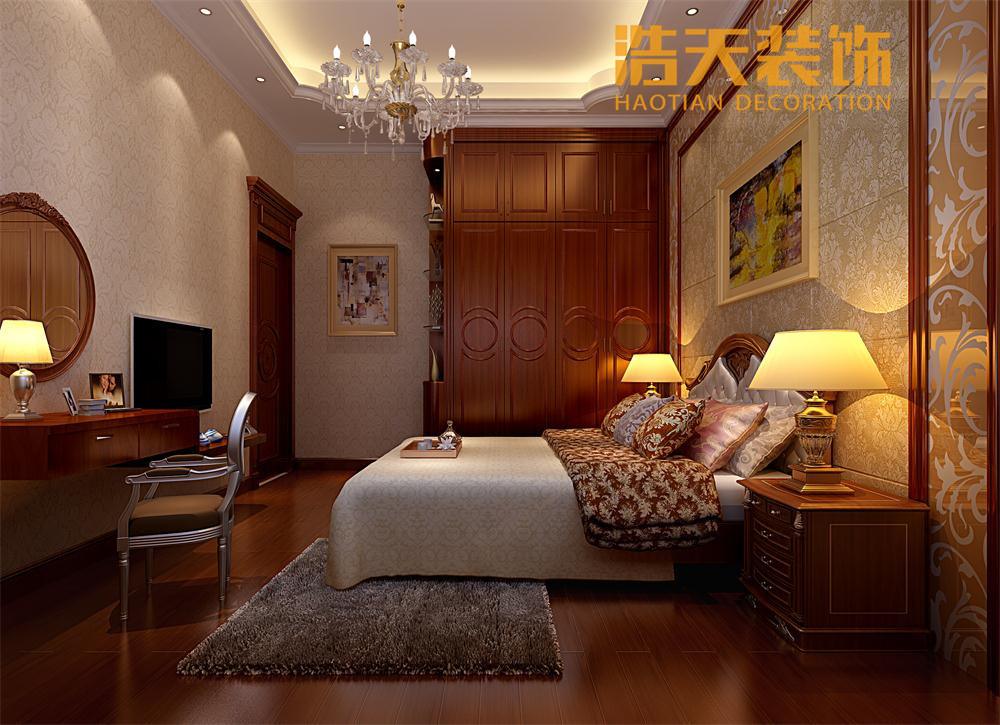 卧室图片来自深圳市浩天装饰在奥林华府~巫总的分享