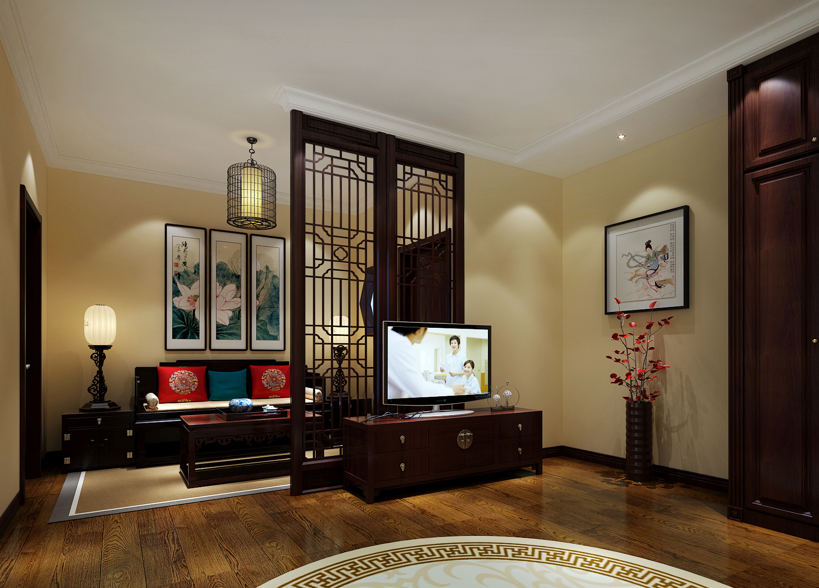 刘杨成 刘杨 杨成 卧室图片来自交换空间刘杨成室内设计师在23万两口之家中式、简约别墅的分享